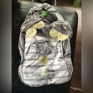 Stroller cover with 2 hats